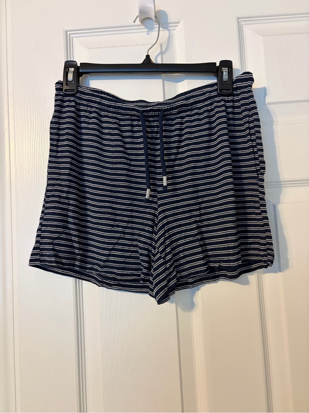 Soma cool nights Navy and White Striped Lounge / pajama Shorts XS